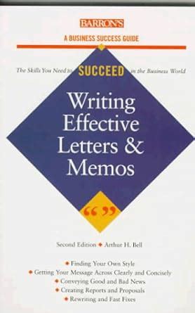 Writing effective letters memos and e mail barrons business success guides. - 2000 chrysler town and country owners manual.