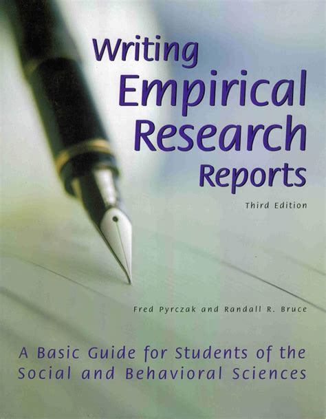 Writing empirical research reports a basic guide for students and of the social and behavioral sciences. - Formwork a guide to good practice 3rd edition free download.