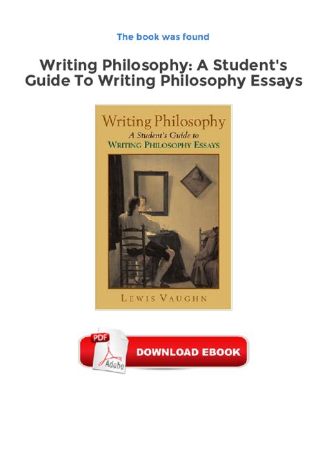 Writing philosophy a students guide to writing philosophy essays. - Ausgrabungen auf thera und ihre probleme..