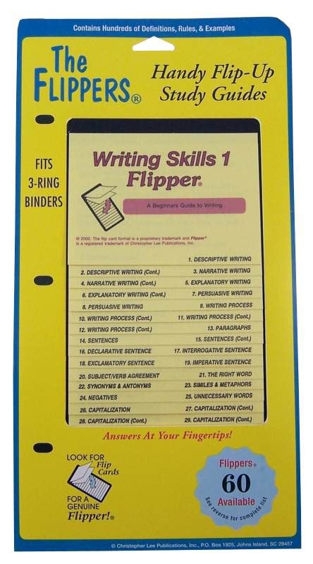 Writing skills 1 flipper study guide. - Synchron-diachrone untersuchungen zur expanded form im englischen.
