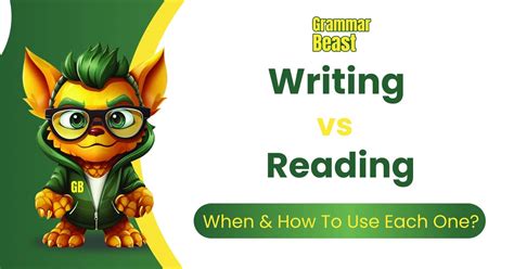 Writing vs Reading - What