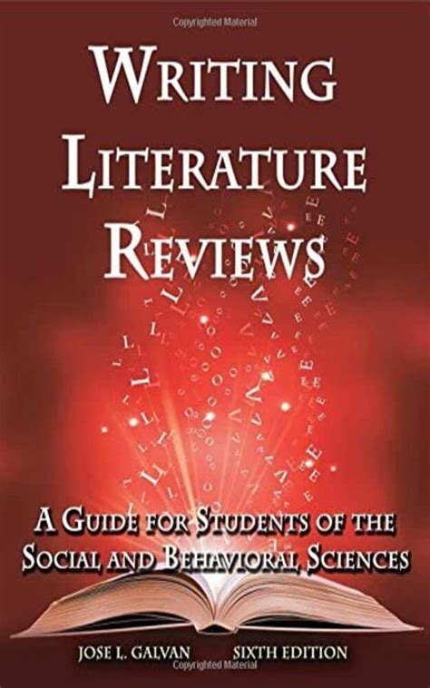 Download Writing Literature Reviews A Guide For Students Of The Social And Behavioral Sciences By Jos L Galvan
