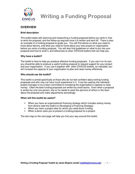 Written Proposal Template