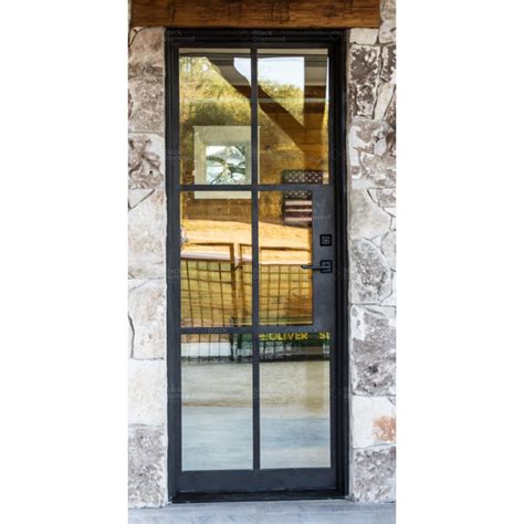 Wrought Iron Entry Door – (Light 6 - Single) Black Diamond Iron …