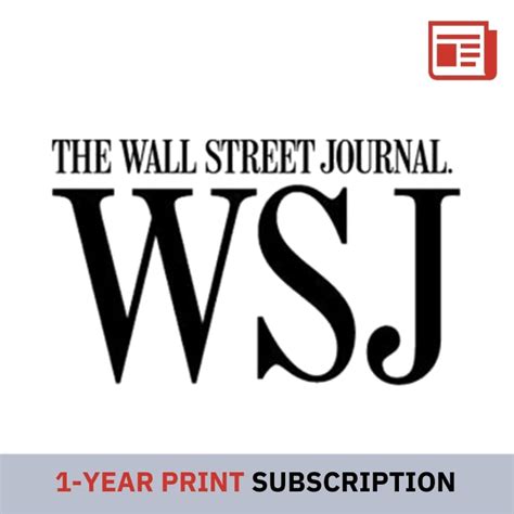 Become a WSJ subscriber today. Become a WSJ subscriber 