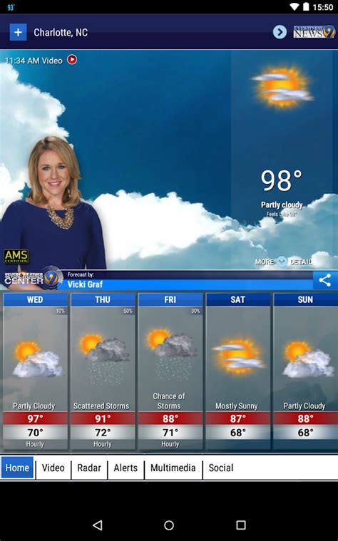 WSOC-TV Channel 9 - Charlotte Weather, Radar, Forecast Channel 9 will always be my choice, in news, local stories and especially the weather. I also have the News App. What I like most is you're able to customize alerts that you ...