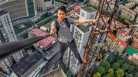 Wu Yongning, 26, fell from a 62-story building in Changsha whi