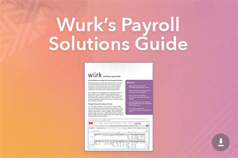 Wurk payroll. Things To Know About Wurk payroll. 
