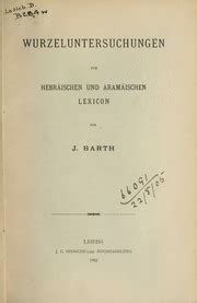Wurzeluntersuchungen zum hebräischen und aramäischen lexicon. - 2000 acura tl dash cover manual.