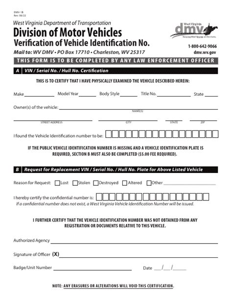 Wv Dmv Dmv 1b Form - Fill Out and Sign Printable PDF …