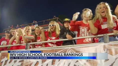 Wv high school football rankings. Follow the 2023 WVSSAC football playoffs for Class AAA, AA and A on SBLive Sports. See the matchups, game times and scores for the first round of the statewide tournament. 