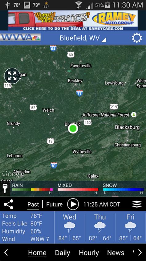 Wvva radar. Current Weather. 6:06 PM. 50° F. RealFeel® 43°. RealFeel Shade™ 43°. Air Quality Excellent. Wind NW 12 mph. Wind Gusts 12 mph. Mostly cloudy More Details. 