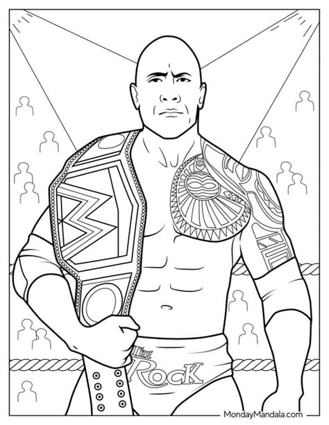 Wwe Coloring Pages Free Coloring Pages