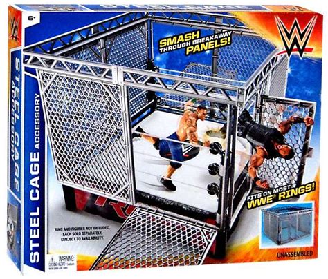 At 14-inches across, the ring's sizemeans the arena can be fully loaded with WWE figures for big, body slammin' battle action (figures sold separately). Kids and collectors will love setting up their favorite matches with WWE figures (sold separately), or engaging in new rivalries! For ages 6 and up.. 