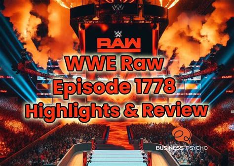 Wwe raw episode 1778. The wildly entertaining new streaming service for watching WWE Monday Night RAW Season 30 Episode 44 : October 31, 2022. Watch today! ... WWE Monday Night RAW Season 30 View all. December 26, 2022. S 30 E52 126m. December 19, 2022. S 30 E51 127m. December 12, 2022. S 30 E50 127m. December 5, 2022. 