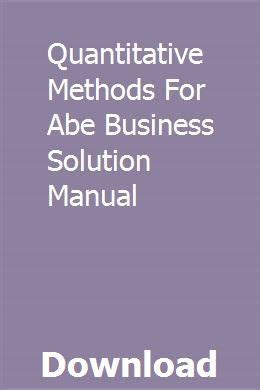 Www abe uk quantitative methods study manuals. - 1994 evinrude model e112tsler service handbuch.