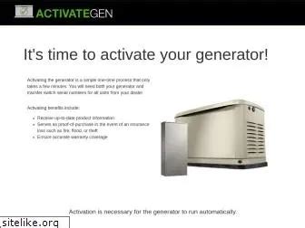 Www activategen com. Go to Generac.com, Activategen.com, or call 888-922-8482 to obtain 5 digit numerical activation code. You will need to provide your name, mailing address, email address, the generator fuel type, and generator serial number. 