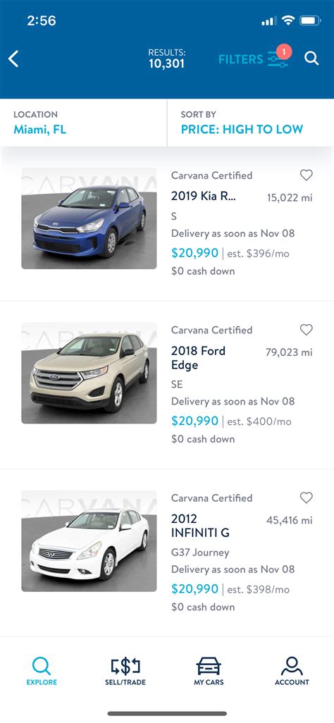 Www carvana com search. Using Carvana To Find The Right Car Or Sell Your Existing One. An ocean of certified pre-owned vehicles are at your fingertips when you begin your search for your next car with Carvana. With thousands of vehicles available in our online inventory, we’re confident you will find the right car for you. Already have that perfect car in mind? 