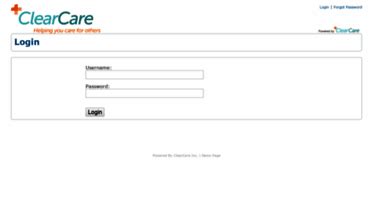 Www clearcareonline com login page. Things To Know About Www clearcareonline com login page. 