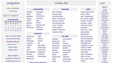 Www craigslist com ks. craigslist provides local classifieds and forums for jobs, housing, for sale, services, local community, and events 