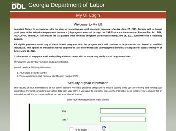 Www dol state ga us login. Applicant Status Affidavit - DOL-1054A (139.48 KB) Affidavit to Verify Applicant's Lawful Presence in the U.S. Application for Account Registration of Governmental Organizations - DOL-1G (189.29 KB) Application for GDOL Tax Account or Status Change - DOL 1N (1.12 MB) New employers with private, agriculture, and domestic employment can submit an ... 
