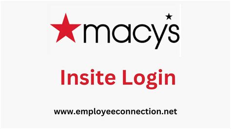 My Macys Insite Login. Chiar orice angajat actual sau fost angajat al Macy's se poate autentifica în portalul Insite. Vă puteți autentifica dacă sunteți personal autorizat. La www.employeeconnection.net Macy's Employee Connection utilizatorii au acces la salariile lor, la știrile despre companie, la salariu și multe altele.