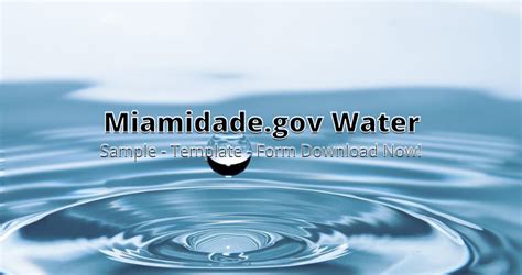 Www miamidade gov water. Things To Know About Www miamidade gov water. 
