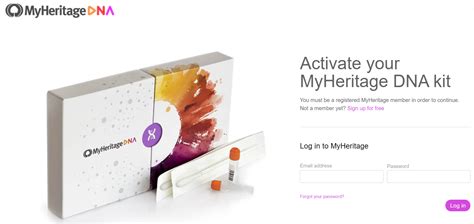  Aktiver ditt MyHeritage DNA-sett. Bekreft e-posten din. Du må være registrert som medlem av MyHeritage for å fortsette. Allerede medlem? Logg på. . 