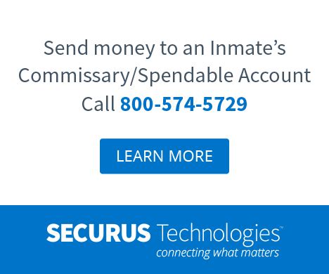 Securus Inmate Debit Account PO Box 975420 Dallas, TX 75397-5420 . Payments sent via mail may take seven to ten business days to process and MUST include an Inmate Debit Pay by Mail Remittance Slip found at www.securustech.net. – Visiting any MoneyGram agent or FormFree® location: . 