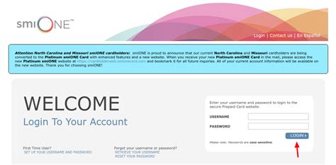 Www smionecard com login page ohio. Now that you have received your smiONE™ Visa Prepaid Card in the mail, you will need to register here to be able to access your card account information online. 