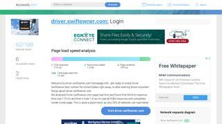 Www swiftowner com login. Login - driver.swiftowner.com 