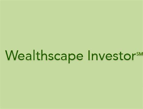 Wealthscape Investor Online Overview By enrolling in in Wealthscape Investor Online, you get 24/7 access to your account information. In addition, you can stay. 
