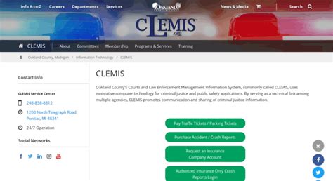 Www.clemis.org. This system is monitored and restricted. Unauthorized or improper use is prohibited and may be subject to Criminal and Civil penalties. Use of this system is consent to monitoring and recording of system usage. I acknowledge notification of the security and privacy policies. Enter your Username and Password: Username: Password: 