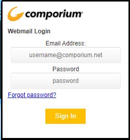 If you are a Webmail subscriber and are having issues with your email account, try these basic troubleshooting tips before contacting Support: Login issues - Check the email password to be sure that it's correct. - Make sure the username is the full email address (ex., comporium@comporium.net) - Login to my account to change the email password..