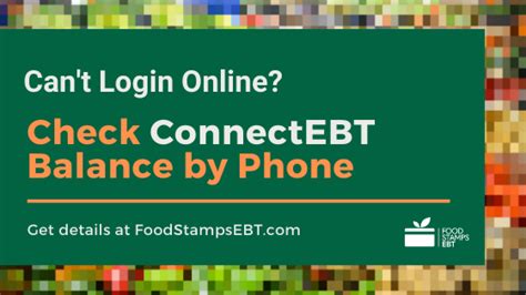 Www.connect ebt.com. You must have a User ID and password to log into your account. After you have created your account, you can change your password at any time. RESET PASSWORD 
