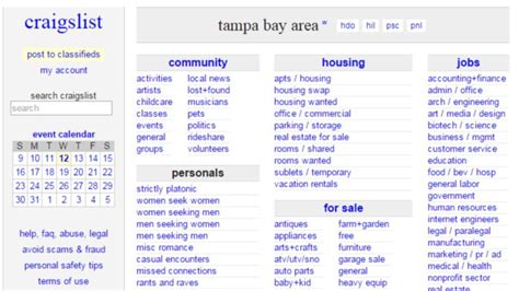 Www.craigslist.org tampa
