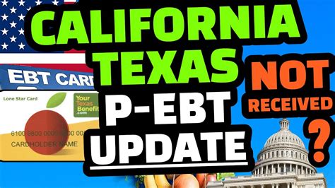 P-EBT 4.0 benefits are on the way! All P-EBT benefits will be delivered via P-EBT 4.0 cards by September 30, 2023. Helpful Answers to Common Questions. What is P-EBT? Pandemic EBT (or P-EBT) is a federal program that gives eligible families food benefits in addition to free or reduced price meals at child care or school. Is my young child eligible? Is my …. 