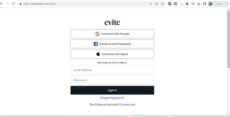 You will have an Evite homepage, access to past and current evites and you can choose to save the email addresses of guests for future events. The website is: 2. Click the "Create an Invitation" button on the Evite homepage. There is also a "Create an Invitation" section on the toolbar. Either option will work.. 