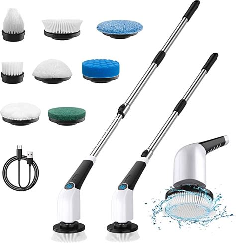 Www.lesbein. Wool brush for polishing and waxing you car. Package Included: 1x big flat brush, 1x small flat brush, 1x pointed brush, 1x scouring brush, 1x sponge brush, 1x wool-like brush, 1x small cloth brush. Easy to Assembly: Just insert and rotate the new brush head into the scrubber’s right position, easy to operate. 
