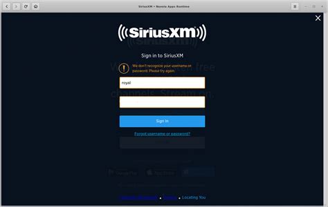 Www.sirusxm.com login. Identify your account. Please enter your Username to help us find your account. Required. We had some trouble with your request. Please review and update the highlighted area(s) below. Username. Continue. Please complete all required information before continuing. Back. I Have a Trial in My Vehicle . Learn about My Trial; Get My Username and … 