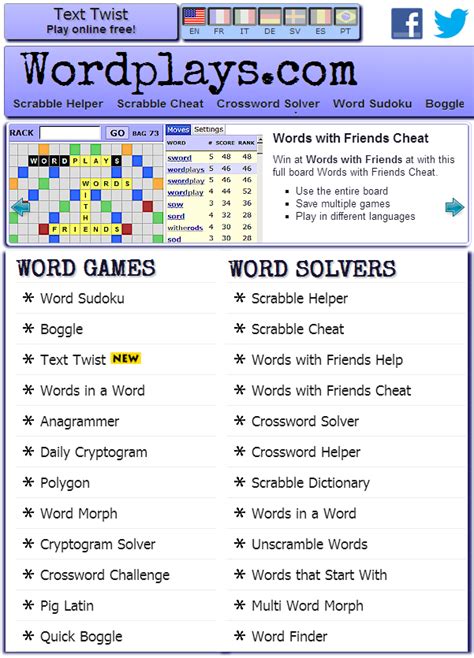 The Scrabble Word Finder will make words from your rack and board letters. This word builder can be used as a Words with Friends or Scrabble cheat, a jumble solver, or a word unscrambler. Word Finder will also show point values and definitions. Wordplays has a full-board Scrabble cheat tool that allows you to mirror your Scrabble board.. 