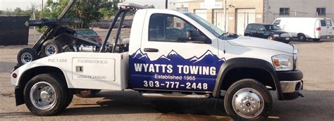 Wyatts towing. Wyatts Towing, Englewood, Colorado. 104 likes · 13 were here. Towing Company 