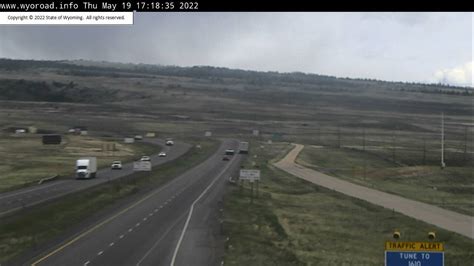 Web Cameras 5300 Bishop Blvd. Cheyenne, WY 82009-3340 Toll Free Nationwide: 1-888-WYO-ROAD (1-888-996-7623) ... stored on the WYDOT Web server should update every few minutes or so. The image is not automatically updated to your browser. To get the latest image, reload or refresh your browser.