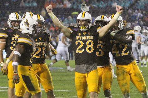 Wyoming cowboy football. 2-6. 4-8. San Diego State. 2-6. 4-8. Expert recap and game analysis of the Wyoming Cowboys vs. Fresno State Bulldogs NCAAF game from October 7, 2023 on ESPN. 