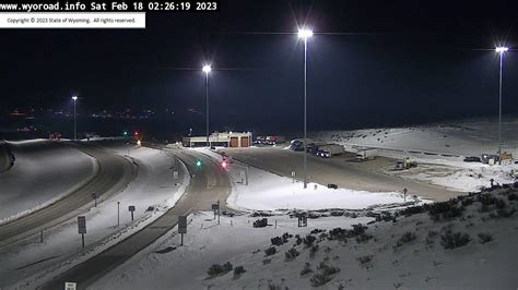 Wyoming Department of Transportation Travel Information Service - Web Cameras - US 16 Big Horn County Line. Wyoming State Government ... Web Cameras 5300 Bishop Blvd. Cheyenne, WY 82009-3340 Toll Free Nationwide: 1-888-WYO-ROAD (1-888-996-7623) US 16 Big Horn County Line - mm 44.01 ...