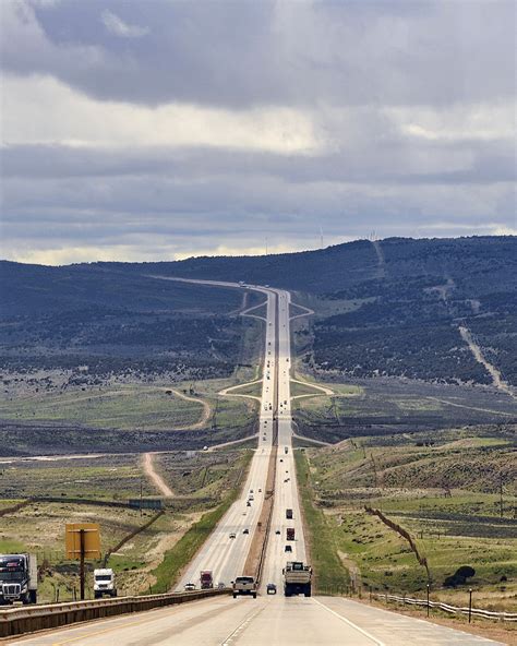 This stretch of Highway i-80 in Wyoming is known as the Highway to Heaven. These loooong straight american highways always fascinated me. Like over where I live, you don’t have a piece of straight road longer than like, idk, 5 kilometers. Montana has some long straight highways.. 