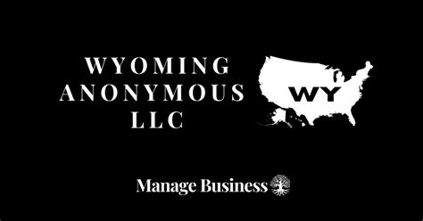 A Wyoming LLC is anonymous if you want it to be. Wyoming does not require members or managers be listed, only the registered agent and person who files the paperwork. Every WY LLC we file is private.. 