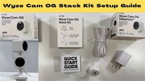 You can even use the upcoming stackable mounting option with the Wyze Cam OG Stack Kit for those of us excited by blocks or consistent angles (this isn't available on our website yet). These cameras with Color Night Vision are IP65 weather-resistant and have improved 2-way audio, faster notifications, and faster loading times.. 