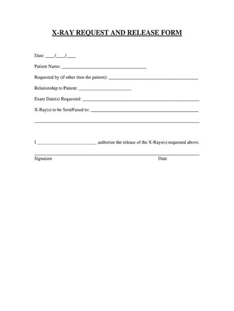 X Ray Release Form the Form in Seconds Fill Out and Sign Printable PDF Template signNow