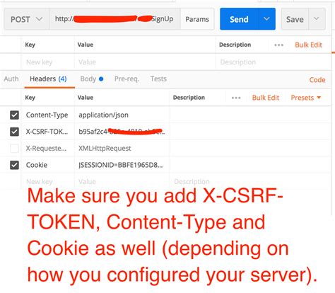 X csrf token fetch postman.  Once you get the token, you can use it to sen...
